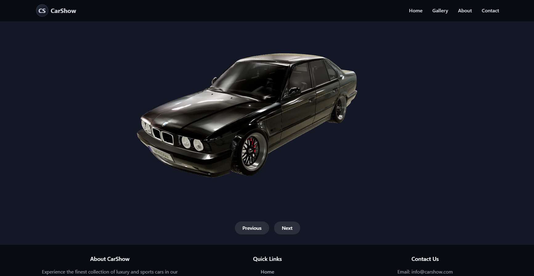 3D Car Showcase Preview
